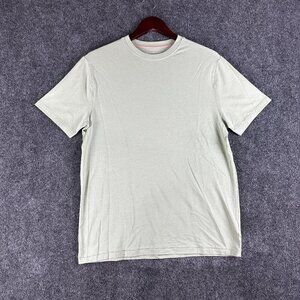 Isaac Mizrahi Top Womens Medium Green Pima Cotton Stretch Short Sleeve Tee Shirt